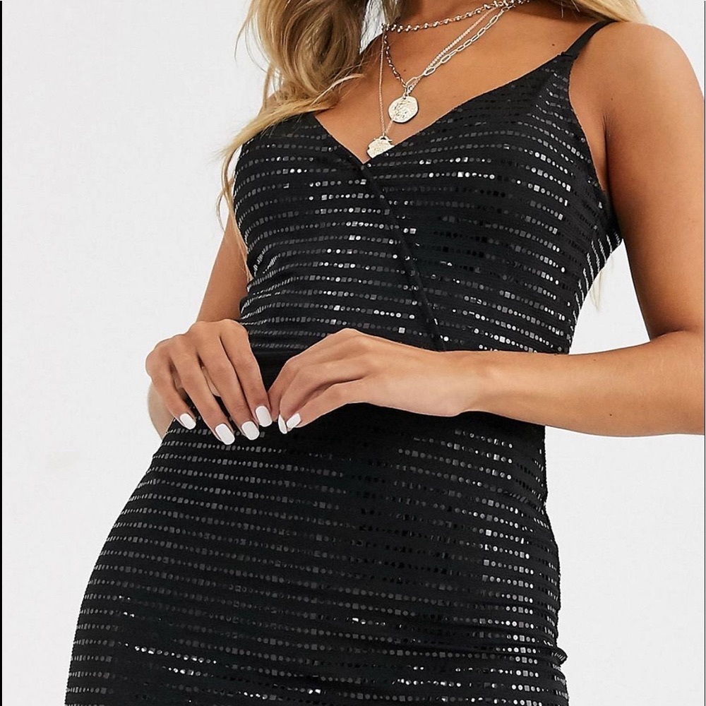 Black mini dress